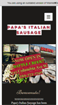 Mobile Screenshot of papasitaliansausage.com